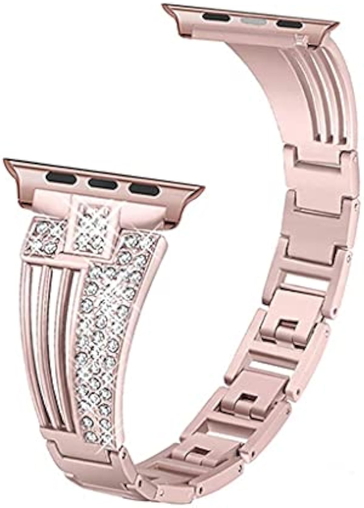 低価格販売 Zldgyg テンレススチールバンドバンド42mm 38mm 40mm 44mm女性クリスタルダイヤモンドブレスレットストラップリスト Color Rose Pink Size 38mm Or 40mm 腕時計 アウトレット超特価 Littleshopp Com