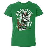 500 LEVEL Kirill Kaprizov Toddler Shirt (Toddler Shirt, 3T, Kelly Green) - Kirill Kaprizov Minnesota State Outline WHT