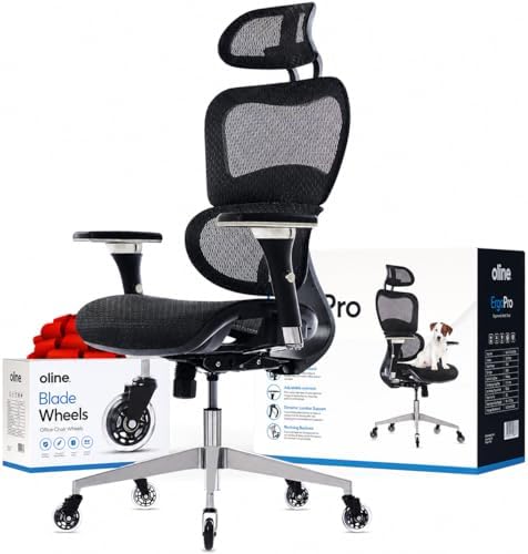 Oline ErgoPro Ergonomic Office Chair, Rolling Desk Chair with 4D ...