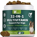 Dog Multivitamin Chewable with Glucosamine & MSM, Omegas 3 & 6, Probiotics, Dog Vitamins and Supplements for Hip & Joint Health, Skin & Coat, Immune Boost & Overall Health 120 Soft Chews