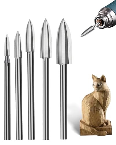 Faqeegi 5PCS HSS Wood Drill Bit Set