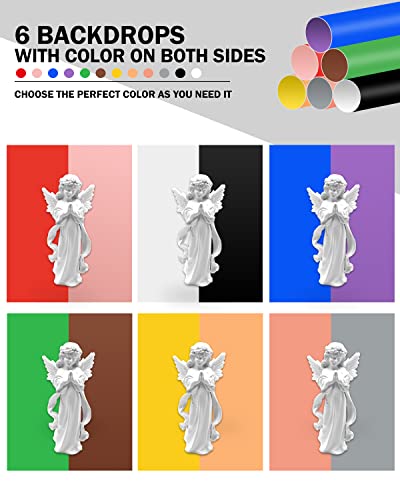 PULUZ 9.8"/25cm Foldable Portable Photo Studio Light Box, Adjustable Brightness Light Box Photography Lighting Shooting Tent Kit, with LED Lights and 12 Colors Backdrop - image 5