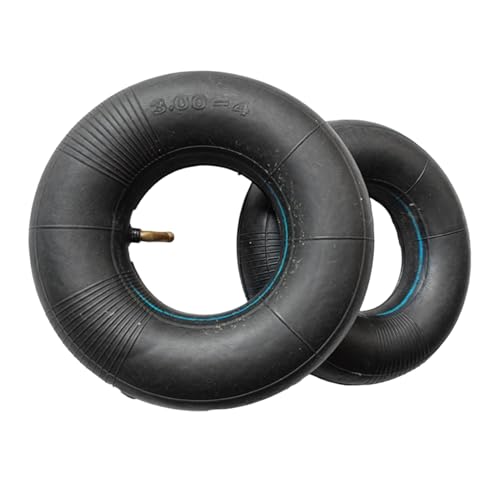 2 Stück 3.00-4 Zoll Schlauch Reifen, Schubkarren Schlauch, Ersatzschlauch, für Rasenmäher, Sackkarren
