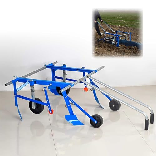 Huerto Plastico MáQuina Maquinaria AgríCola,Plastico Negro Agricola MáQuina Acolchado AutomáTico La Profundidad Es Ajustable Conveniente PelíCula De Mantillo De JardíN para (Standard, 0.3M-2M)