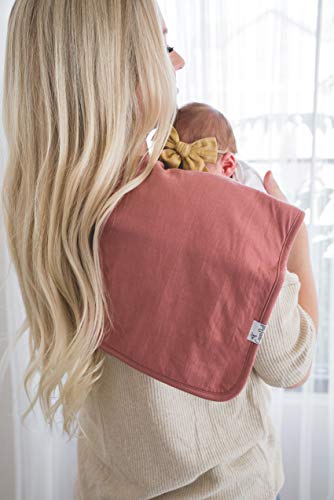 Image of Copper Pearl Premium Baby Burp Cloths - 3-Pack Large Cotton Burp Cloths, Extra Soft Spit Up Rags with 3 Absorbent Layers, Perfect for Baby Boy and Baby Girl Gifts (21 inch x 10 inch Size, Jade Set)