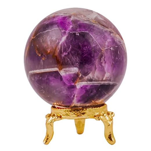 FASHIONZAADI Amethyst Crystal Rock Sphere