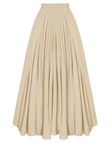 Long Skirts for Women Flowy Casual A Line Summer Maxi