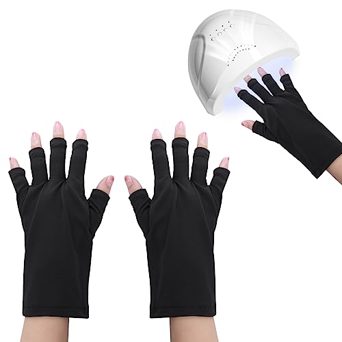 1 Paire De Gant Anti-UV Pour Lampe à Ongles En Gel, Gant De Protection