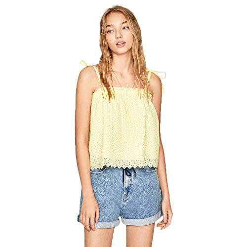 Pepe Jeans Capri Top Vert XS débardeur femme mode été coton léger