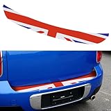 TOMALL Rear Bumper Protector Sticker Compatible with Mini Cooper R60 Anti-Collision Strip Trunk Threshold Decal Car Trunk Door Edge Trims Vinyl Sticker Exterior Accessories for Car (Red Flag)