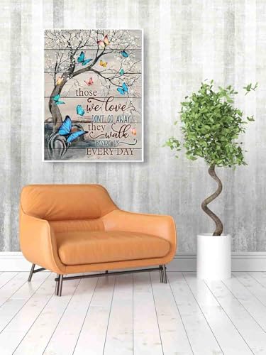Image of Tree Stamped Cross Stitch Kits for Adults Beginner,Butterfly Counted Cross Stitch Kits Printed Stitching Cute Patterns Dimensions Needlepoint Art Crafts Embroidery Kits for Adults Beginners