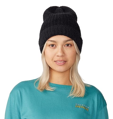 Bonnet Femme Mountain Hardwear contre les oreilles gelées en hiver grâce au tricot isolant