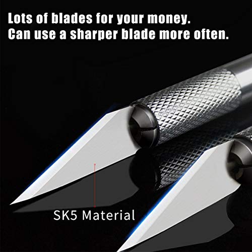 Diyself 200 Pcs Exacto Knife Blades #11, Exacto Knife Replacement Blades, High Carbon Steel #11 Blades Refills With Storage Case, Exacto Blades 11 For Craft, Hobby, Scrapbooking, Stencil, Leather #TOP4