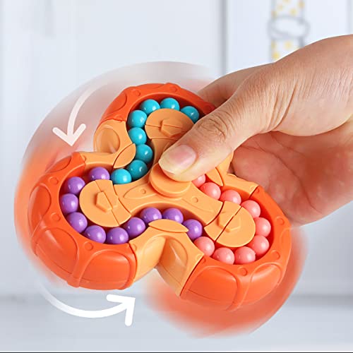 Pop Fidget Spinners - Puzzles For Adults,Sensory Toys For Autistic Kids,Fidget Toys -Stress Reduction And Anxiety Relief Hand Sensory Toy, Puzzle Games Rotating Magic Bean For Adults And Kids #TOP4