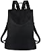 Rucksack Damen Diebstahlsicher Nylon Schwarz: Anti-Diebstahl Wasserdichter Tasche Elegant Schulrucksack für Uni Freizeit und Büro, Daypack Damenrucksack Cityrucksack Backpack Rucksacktasche Gross