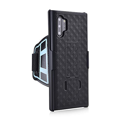 Chuangxinfull Sports Armband Wristband Case For Samsung Galaxy Note 10, Hybrid Hard Case Cover With Wristband, 180° Rotative Holster Armband For Running Jogging Exercise Or Gym (Note 10) #TOP1