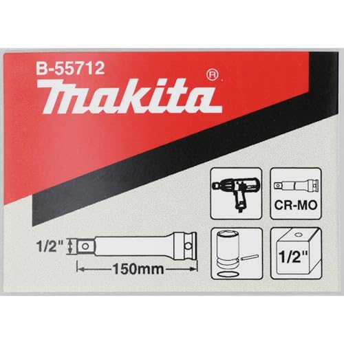 Makita B-55712 150mm 1/2" Socket Extension, Black - Image 4