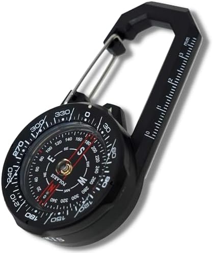 Polaris Tough Clip on Compass 60M Waterproof with Rotating Bezel Water Resistant for Outdoor Hiking Survival Backpack Climbing Orienteering Backpacking Accessories image 5
