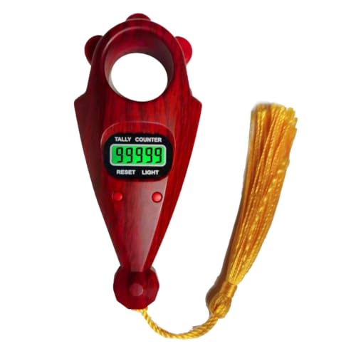 Chanting Counter - Contador de dedos digital portátil para práctica de meditación, pantalla LED con pantalla retroiluminada y diseño de desplazamiento suave, herramienta de conteo de mano para parque