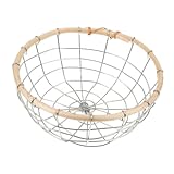 Paniers de rangement en fil métallique : le panier est facile à nettoyer, ce qui lui permet de conserver son excellent état pendant de nombreuses années