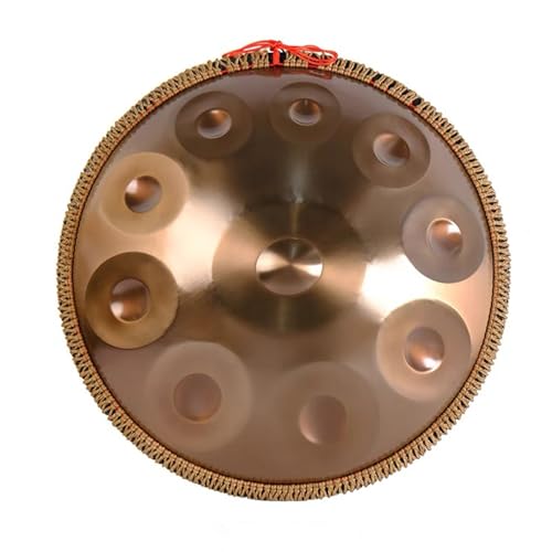 Handpan Steel 10 Notas 22 pulgadas Oro con Bolsa y Palillos miniatura 1