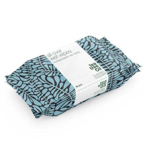 Australian Bodycare Tea Tree Oil Antiseptic Wet Wipes (36)