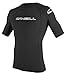 O'Neill Herren Uv Schutz Basic Skins S/S Crew Rash Vest, Black, M