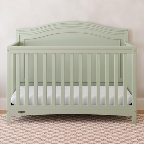 Image of Graco Paris 4-in-1 Convertible Crib, Sage