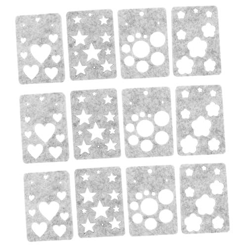 Housoutil Juego De 10 Moldes Para Fieltrar Con Aguja Moldes Para Apliques De Fieltro Kit De Fieltrado De Lana