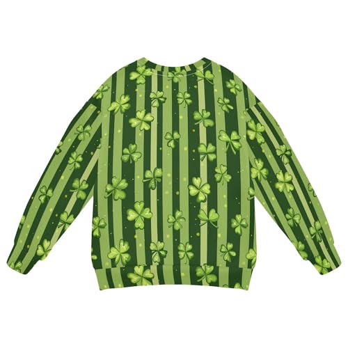 JUNZAN St.Patrick's Green Shamrocks Little Boys Sweatshirt Hoodie Fleece Tops Clothing Shirts Camping 4T2