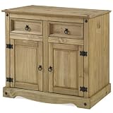 Furniture Dash Solid Wood Sideboard Buffet 35.8' W, 16.9' D, 31.6' H - Wooden Storage Cabinet...