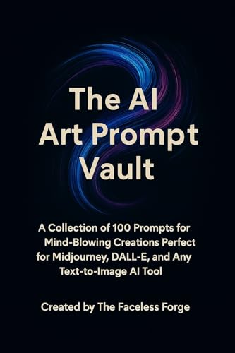 The AI Art Prompt Vault: A Collection of 100 Prompts for Mind-Blowing Creations Perfect for Midjourney, DALL·E, and Any Text-to-Image AI Tool