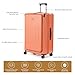 LOUIS KAISER 29 Inch Luggage, Top Opening Airline Approved ABS+PC Hard Shell Suitcases with Silent Wheels, TSA Lock,Front Pocket and Wet-dry Separated Six-piece Set (AD Orange, 29 Inch)