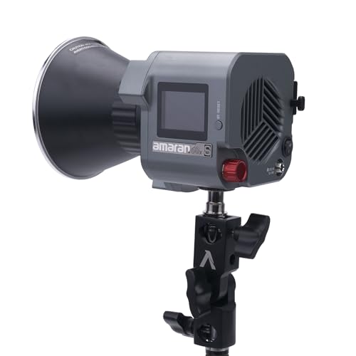 Aputure Amaran COB 60X S - Luz de video LED Bowens, montaje Bowens, 33,300 lux @3.3 ft bicolor 2700-6500k iluminación de estudio de fotografía, soporte de alimentación CA/CC con control de aplicación
