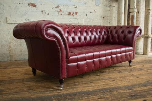 Modern & Stylish 3 Seater Sofa Luxury and Full Comfortable Chesterfield Velvet & Fabric Sofa for Home, Living Room & Dining Room Office and Hallway-(Pink).-image-26