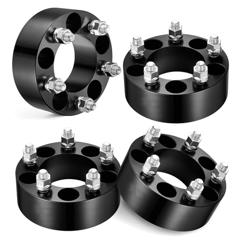EVIL ENERGY 5x4.5 Wheel Spacers Compatible with Ford Ranger 1983-2011 2in (50mm) Lug Centric Adapters 4 pcs 5x114.3 mm with 82.5 Hub Bore 1/2 x20 Stud Not Hubcentric