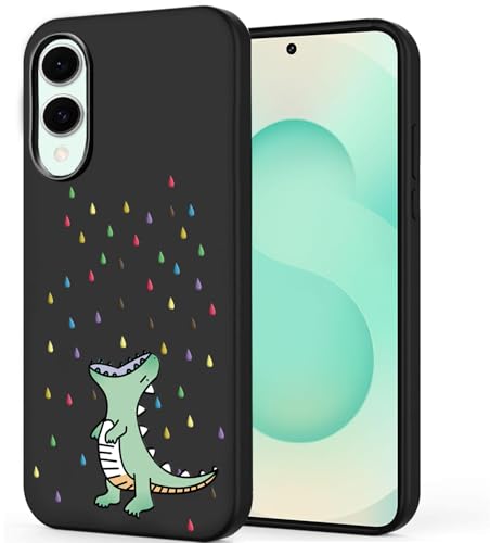 Coque Galaxy S25 Edge 5G anti-rayures mince motif dinosaure contre les chutes quotidiennes