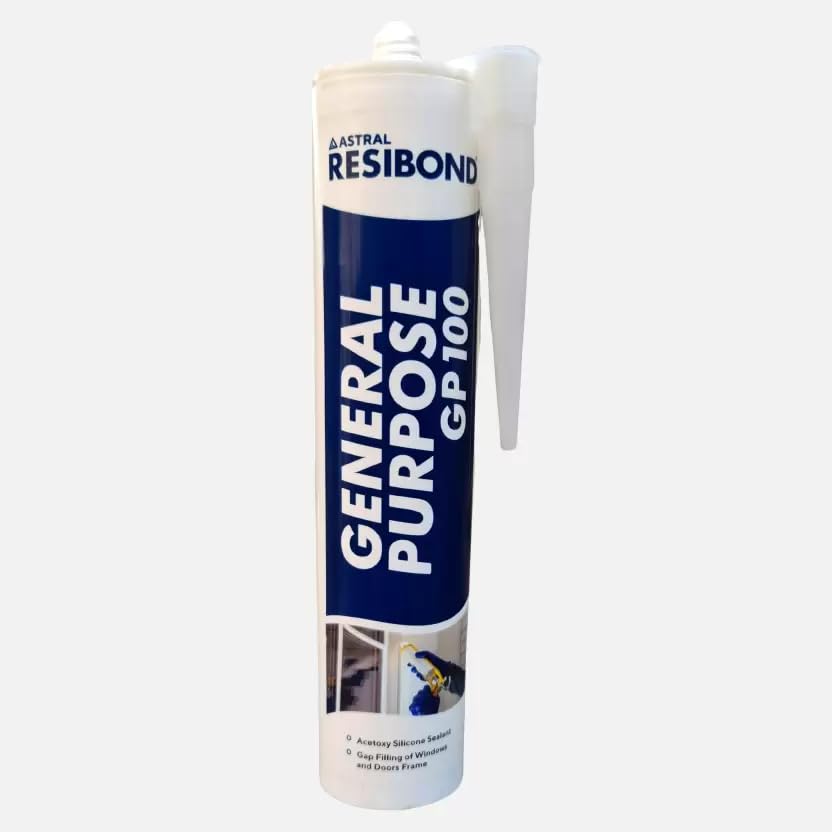 ASTRAL Resibond General Purpose GP100 Silicone Sealant, 260ML, CLEAR | To Glaze, Seal, and Fill Joints-image-49