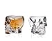 Klikel Skull Shot Glass (Set of 2), Transparent
