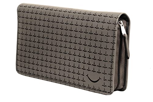 Image of Sukeshcraft Multiple Cheque Book Holder | Original PU Holds Upto 8 Cheque Books, BabyGrey