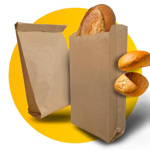 Simplelifeco UK Reinforced Paper Bread Bags 7 x 15”
