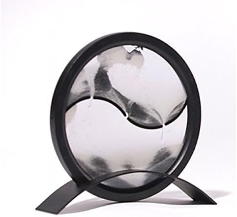 G.W. Schleidt SSR BLUE 6 in. Round Sand Picture - Black Frame with Blue Sand