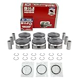 DNJ PRK3230 Piston and Ring Kit for 2010-2014 Buick, Cadillac, Chevrolet, GMC, Saab 9-4X, Captiva Sport, CTS 3.0L V6 24V DOHC 182cid