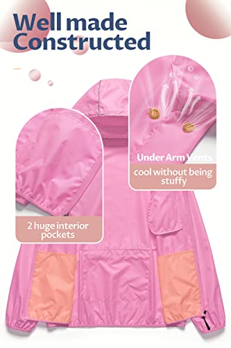 Image of CREATMO US Women's Sun Jackets Lightweight Packable Shirts UPF 50+ Hoodie Reflective Cycling Jacket With Detachable Hood
