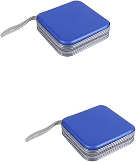 Veemoon 2 Pçs 40 CD Bolsa De Armazenamento Porta Carteira Carteira De Viagem Carteira De Batom Bolsa Zip Em Torno Da Carteira Bolsa De Armazenamento De Disco Bolsa De Armazenamento De Dvd