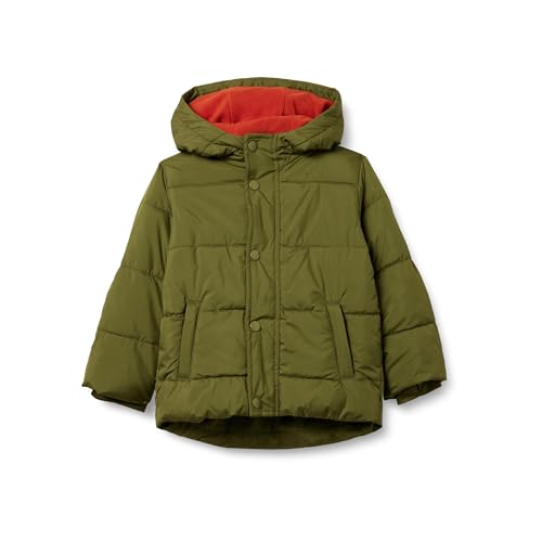 Amazon Essentials AEB00065F23_S_OLIVE Baby Boys' Heavyweight Hooded Puffer Jacket cover
