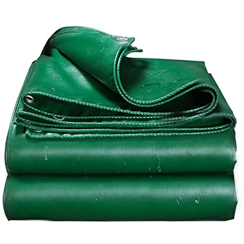 Bâche verte imperméable de 4x6 m avec œillets pour la protection extérieure - 2
