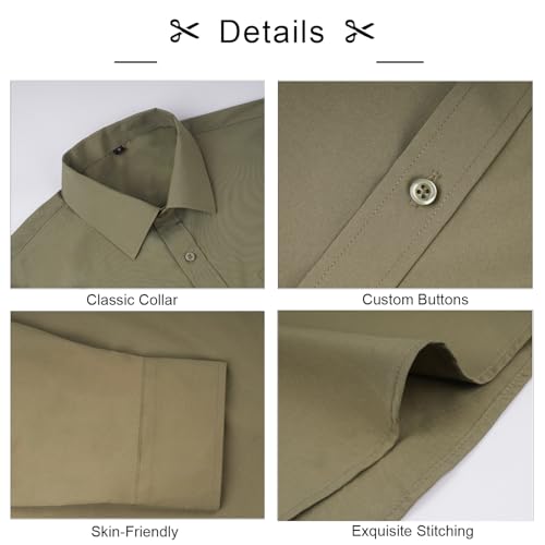 Image of Alizeal Mens 3 Pcs Long Sleeve Shirts Set