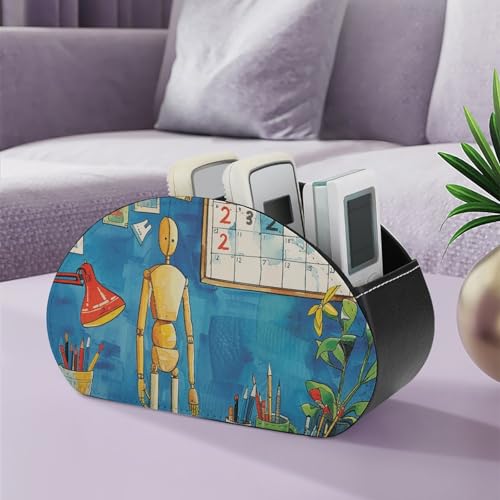 Boîte de rangement de télécommandes et pinceaux pour table basse chic - 6