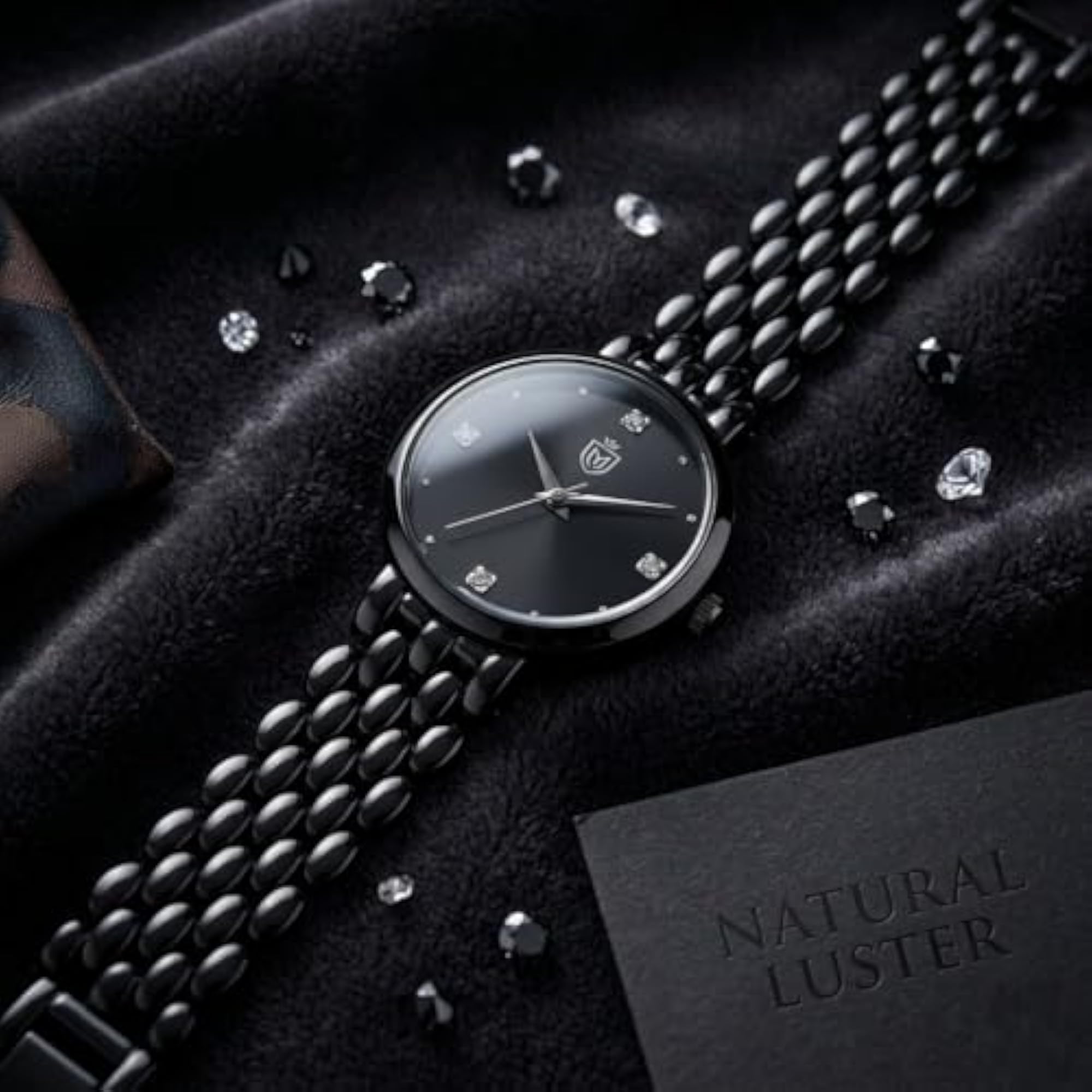Ladies Elegant Silver Analog Wrist Watch, Classic Dress Watch
